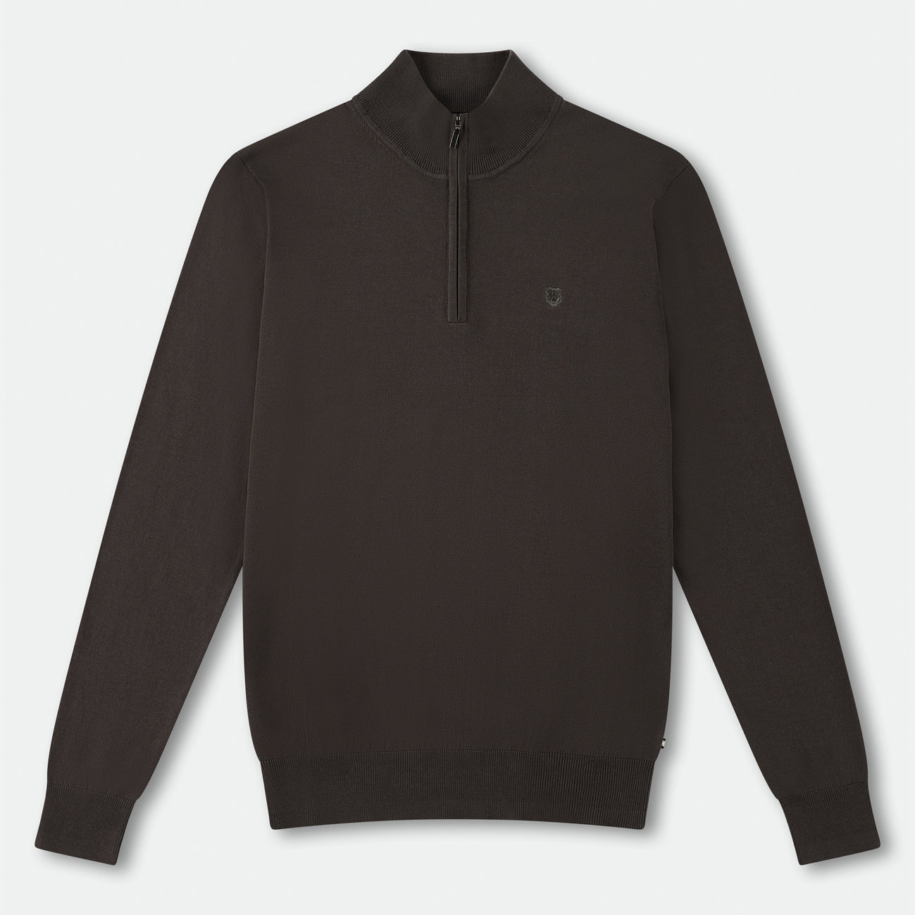 ZIpped Sweater Brown